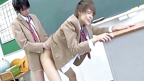Mila and sexy asian model gets a pussy